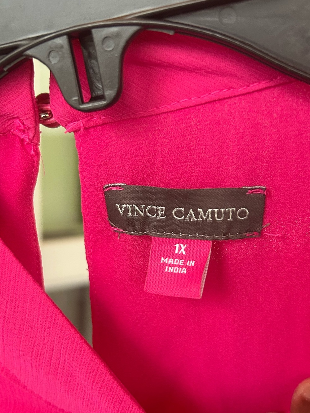 Vince Camuto Size 1X Pink Mock Neck Tiered Ruffle Sleeves Top Feminine NWT - Picture 6 of 8